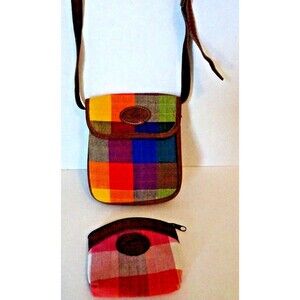 NWOT Guatemala Loomed Shoulder Bag Crossbody Plaid Boho Bag with coin Purse